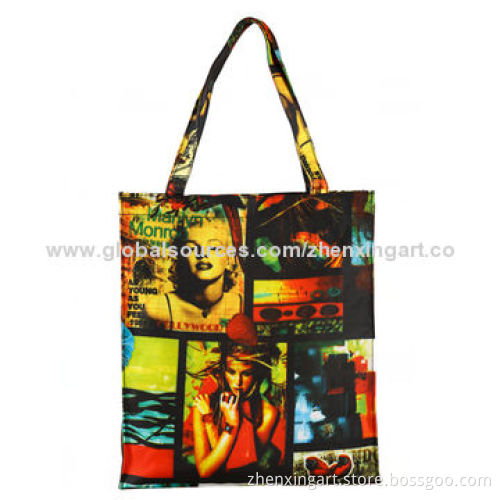High quality canvas bag with heat transfer printing